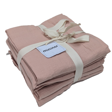 Muslin Cloth Organic Peach 6-pack
