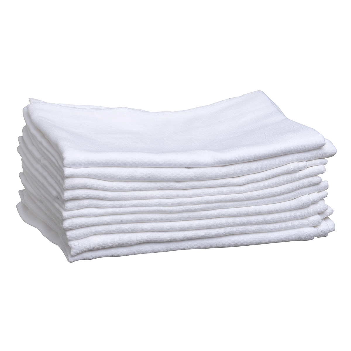 Muslin Cloth white 10-pack