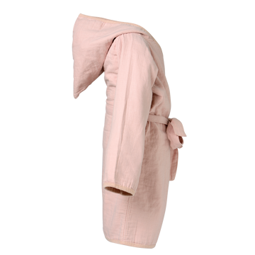 Organic cotton bathrobe 12-24m, Peach