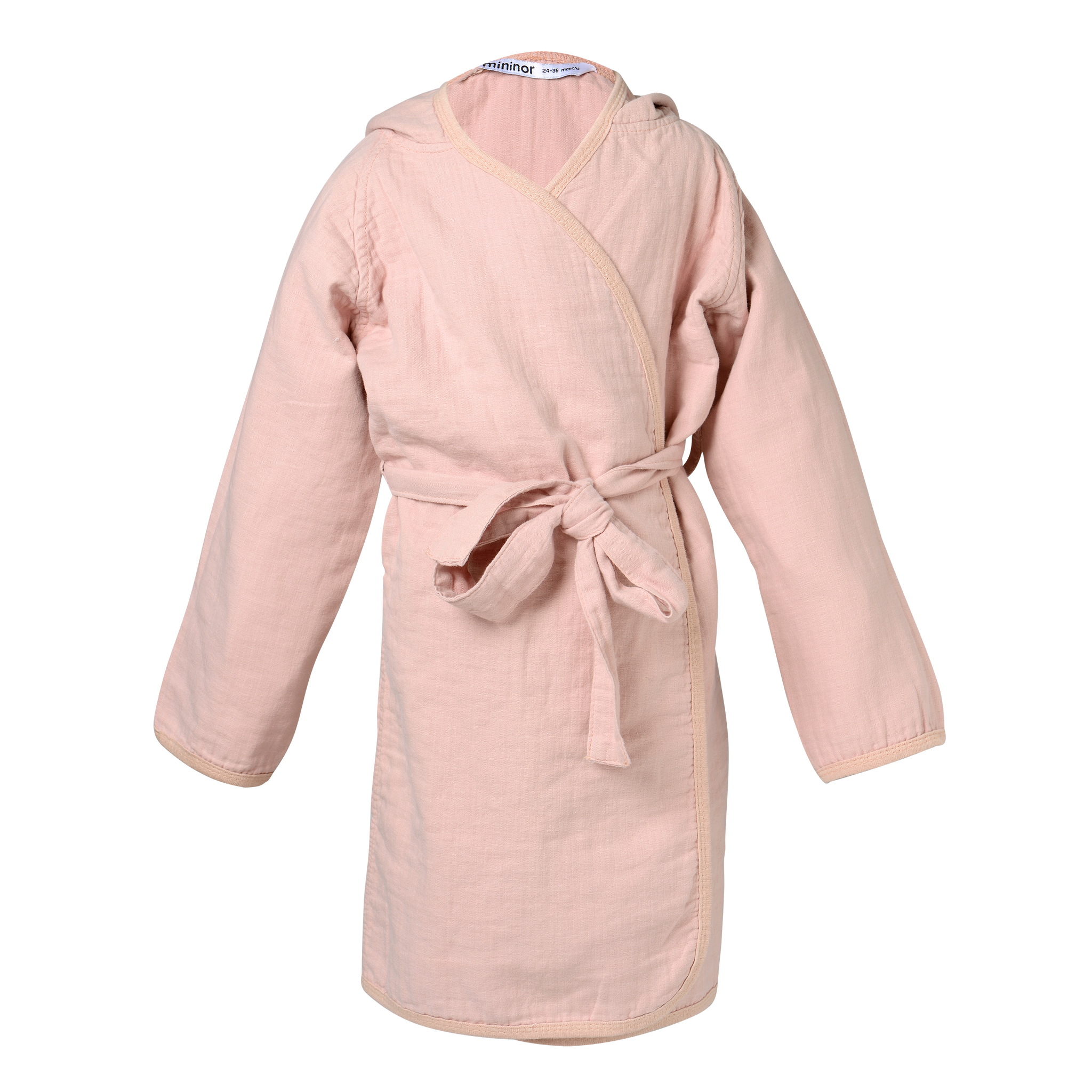 Organic cotton bathrobe 24-36m, Peach