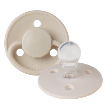 Mininor Round Pacifier Silicone 12m 