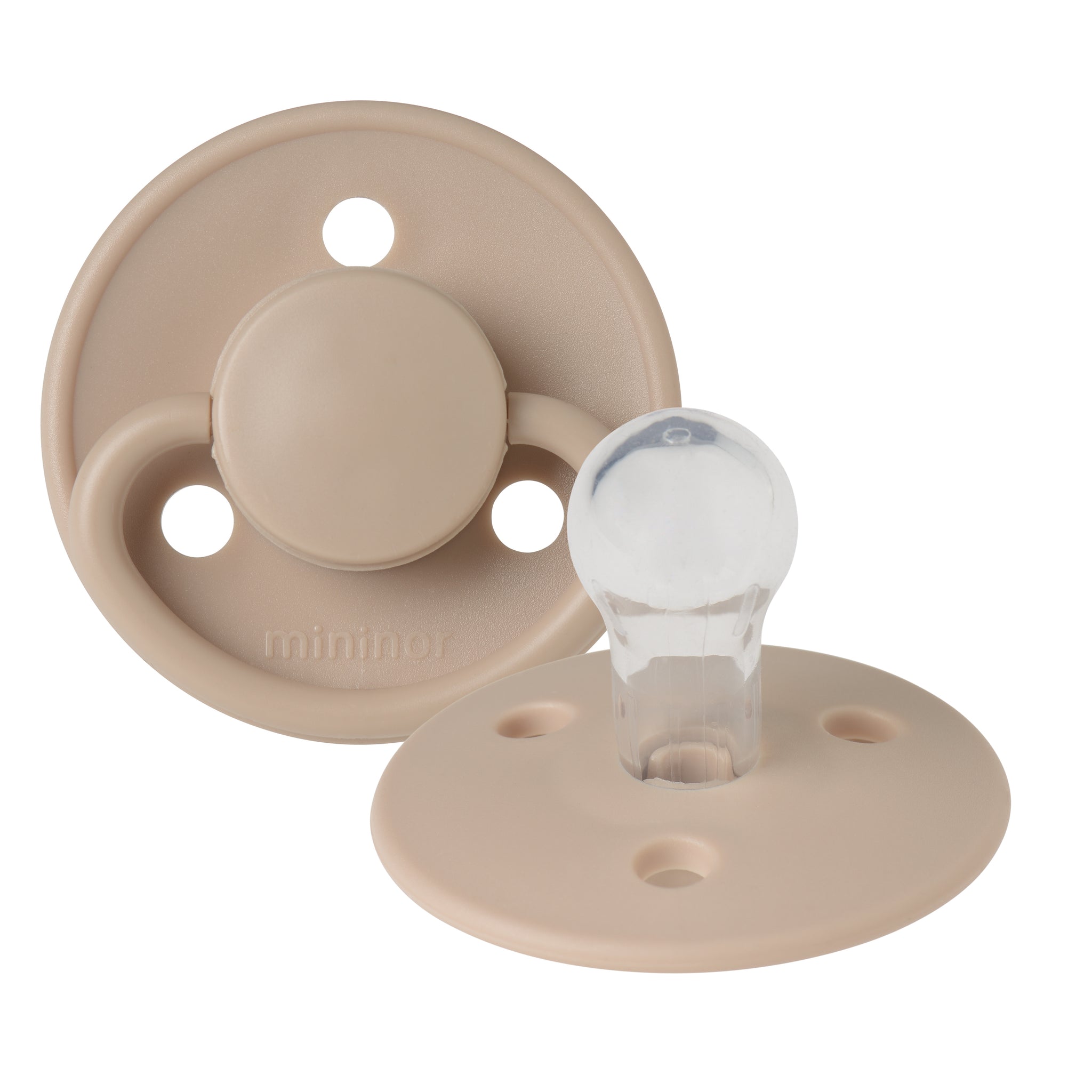Mininor Round Pacifier Silicone 12m "Soft rabbit"