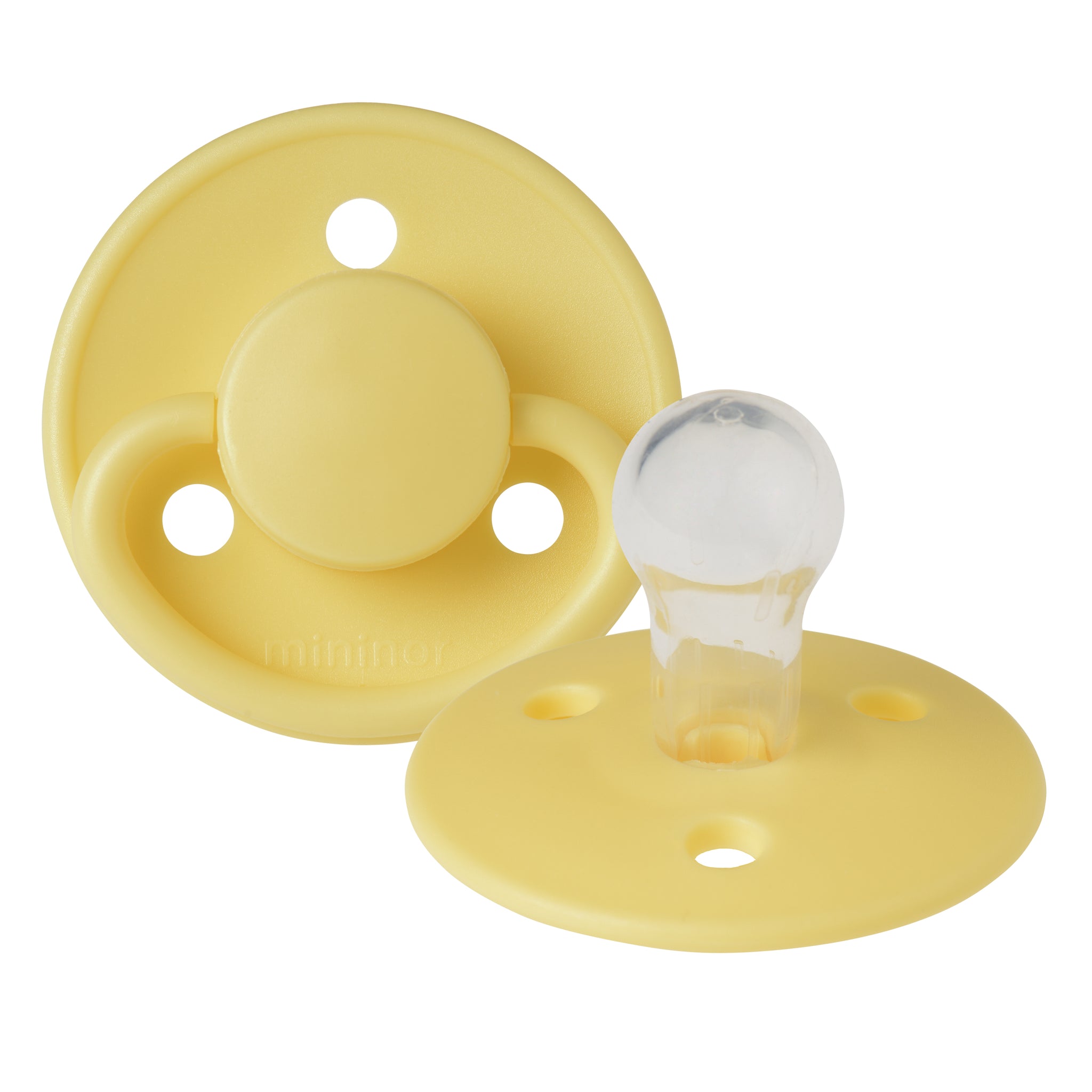 Mininor Round Pacifier Silicone 12m "Duckling"