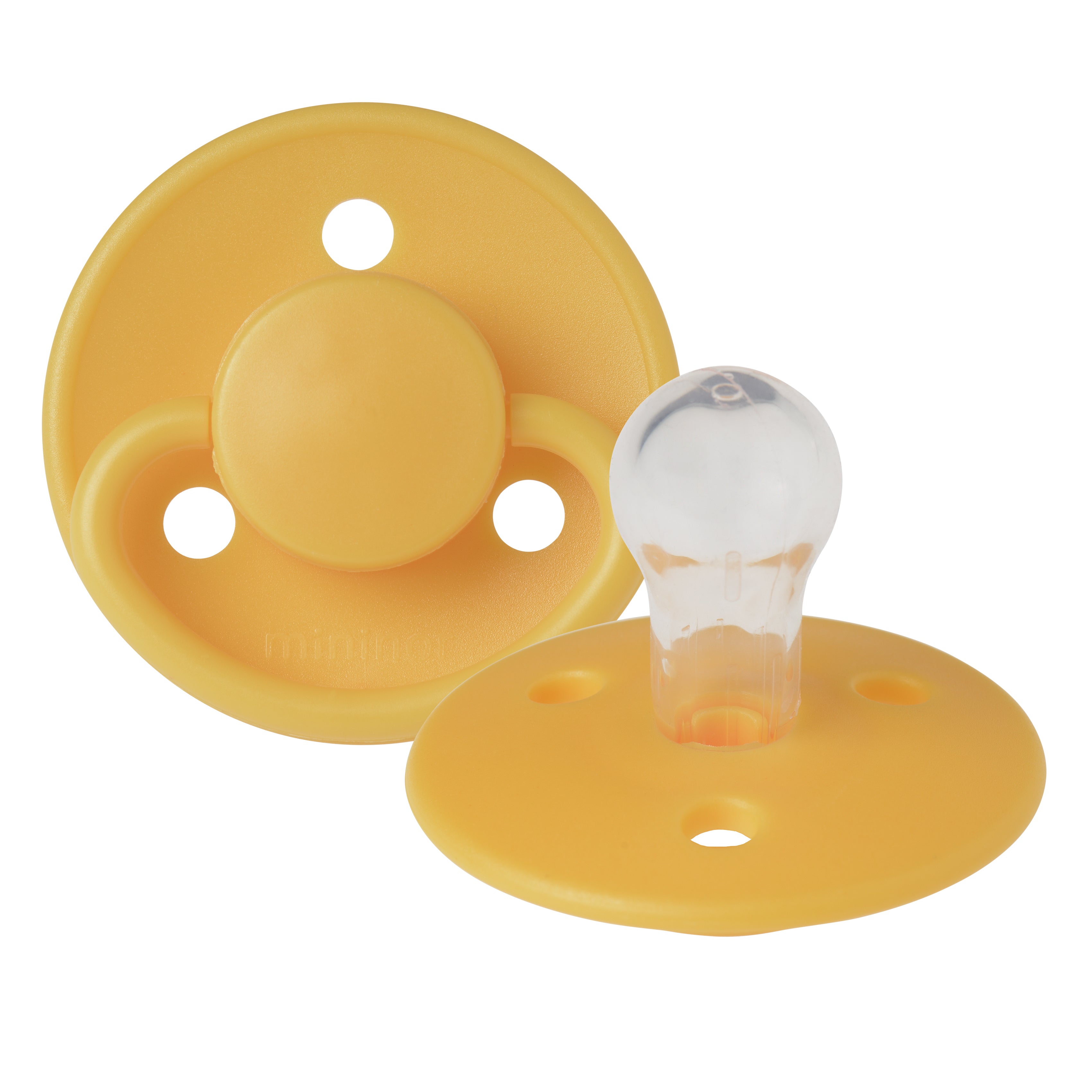 Angled Pacifier Mininor Round Pacifier Silicone 12m