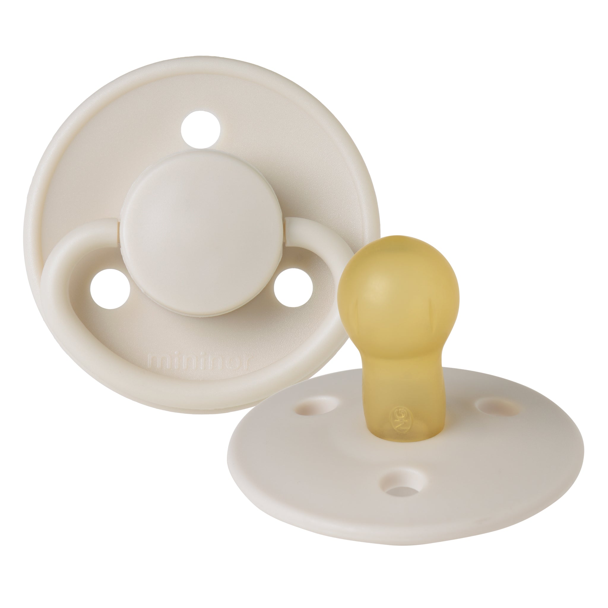 Mininor Round Pacifier Latex 0m "Little lamb"