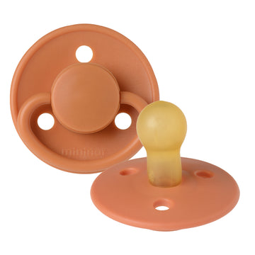 Mininor Round Pacifier Latex 0m 