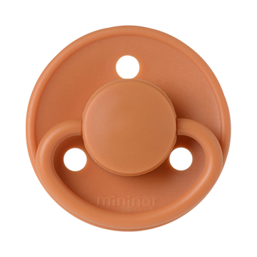 Mininor Round Pacifier Latex 0m 