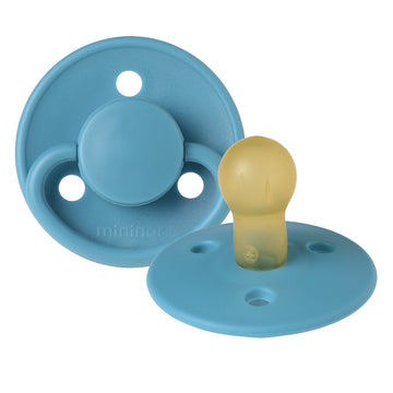 Mininor Round Pacifier Latex 0m 