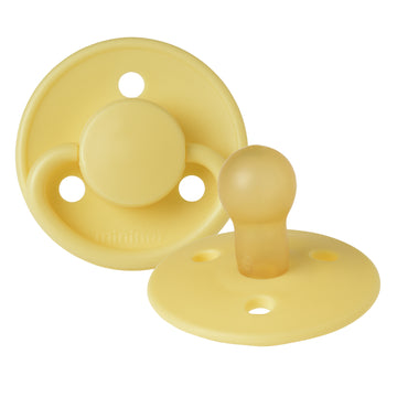 Mininor Round Pacifier Latex 0m 