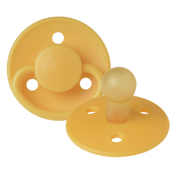 Mininor Round Pacifier Latex 0m 