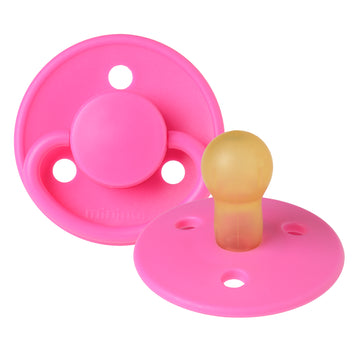 Mininor Round Pacifier Latex 0m 