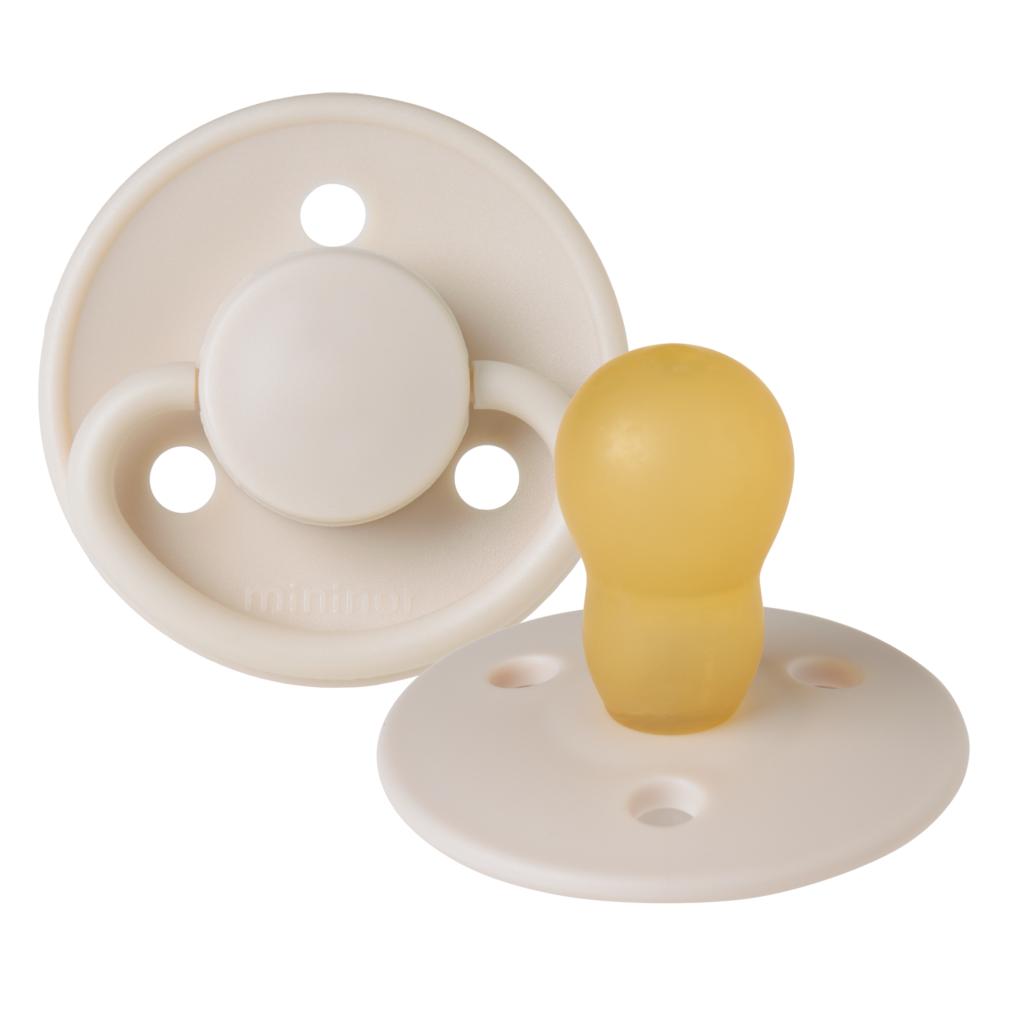 Mininor Round Pacifier Latex 12m "Little lamb"