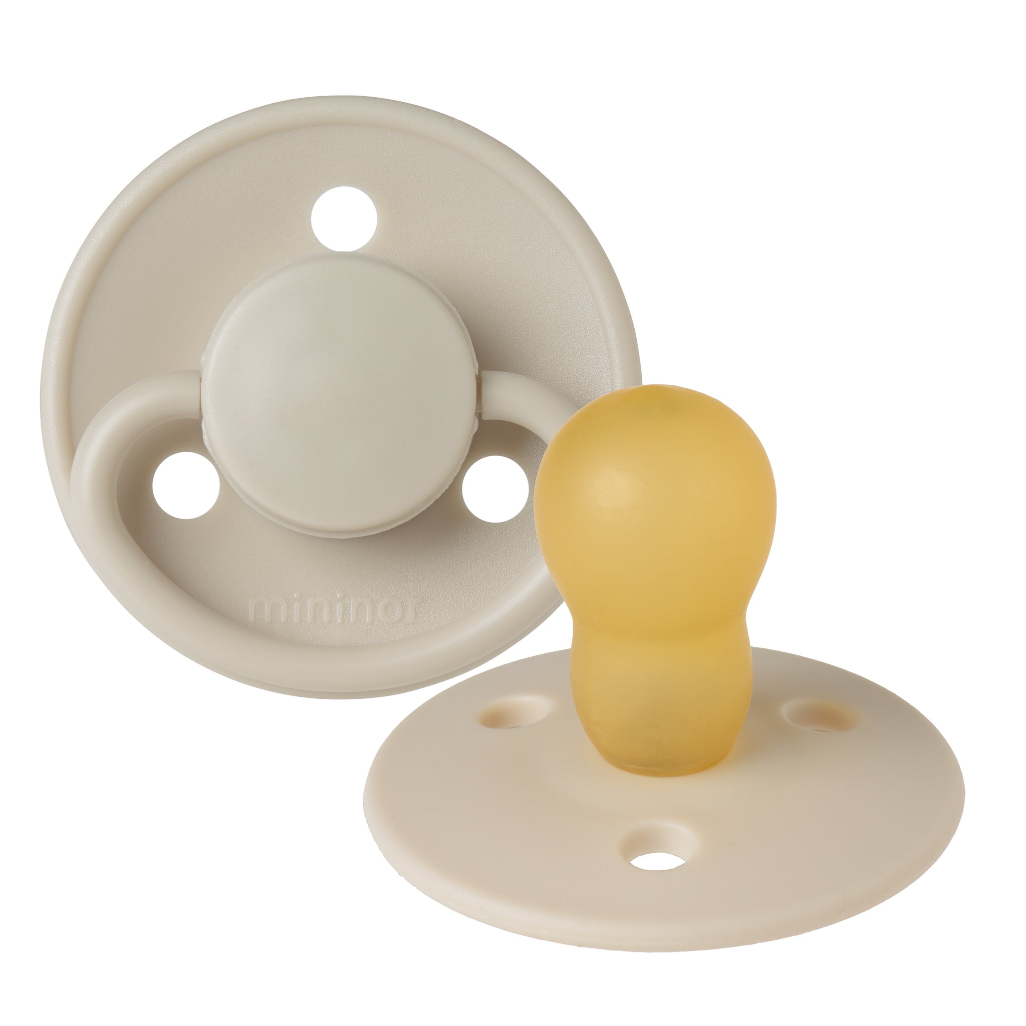 Mininor Round Pacifier Latex 12m "Cloudy morning"