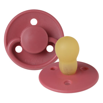 Mininor Round Pacifier Latex 12m 
