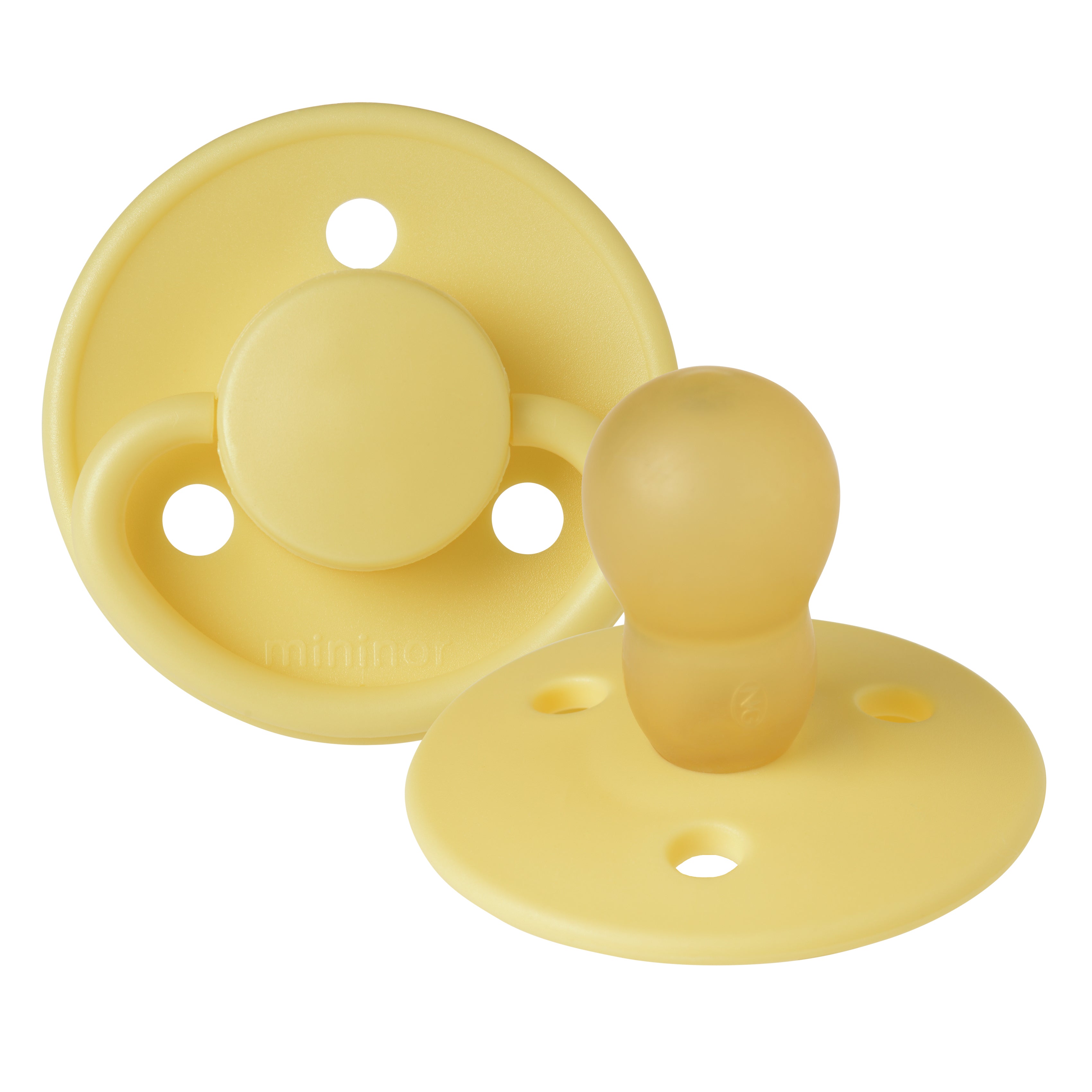 Mininor Round Pacifier Latex 12m 