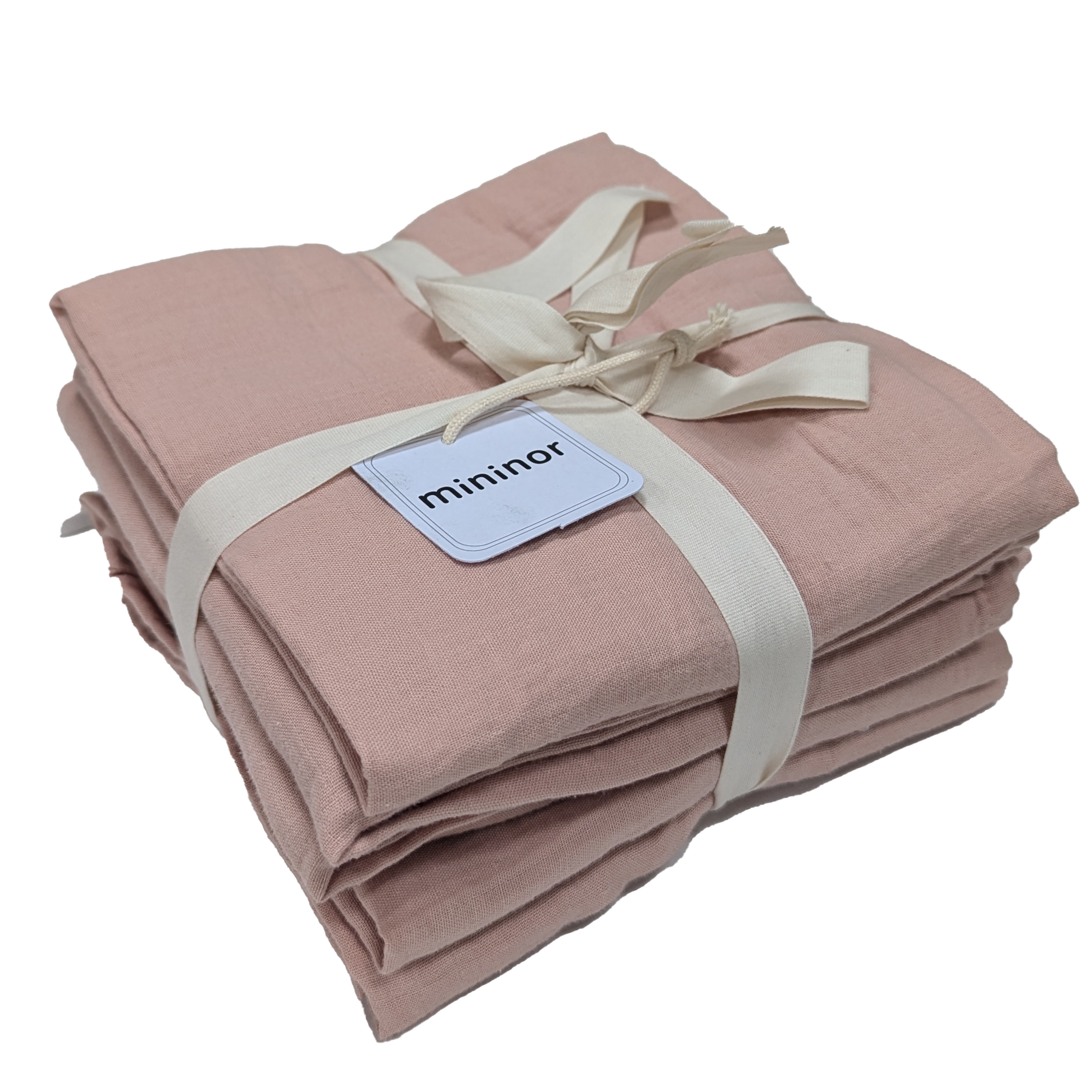 Muslin Cloth Organic Peach 6-pack