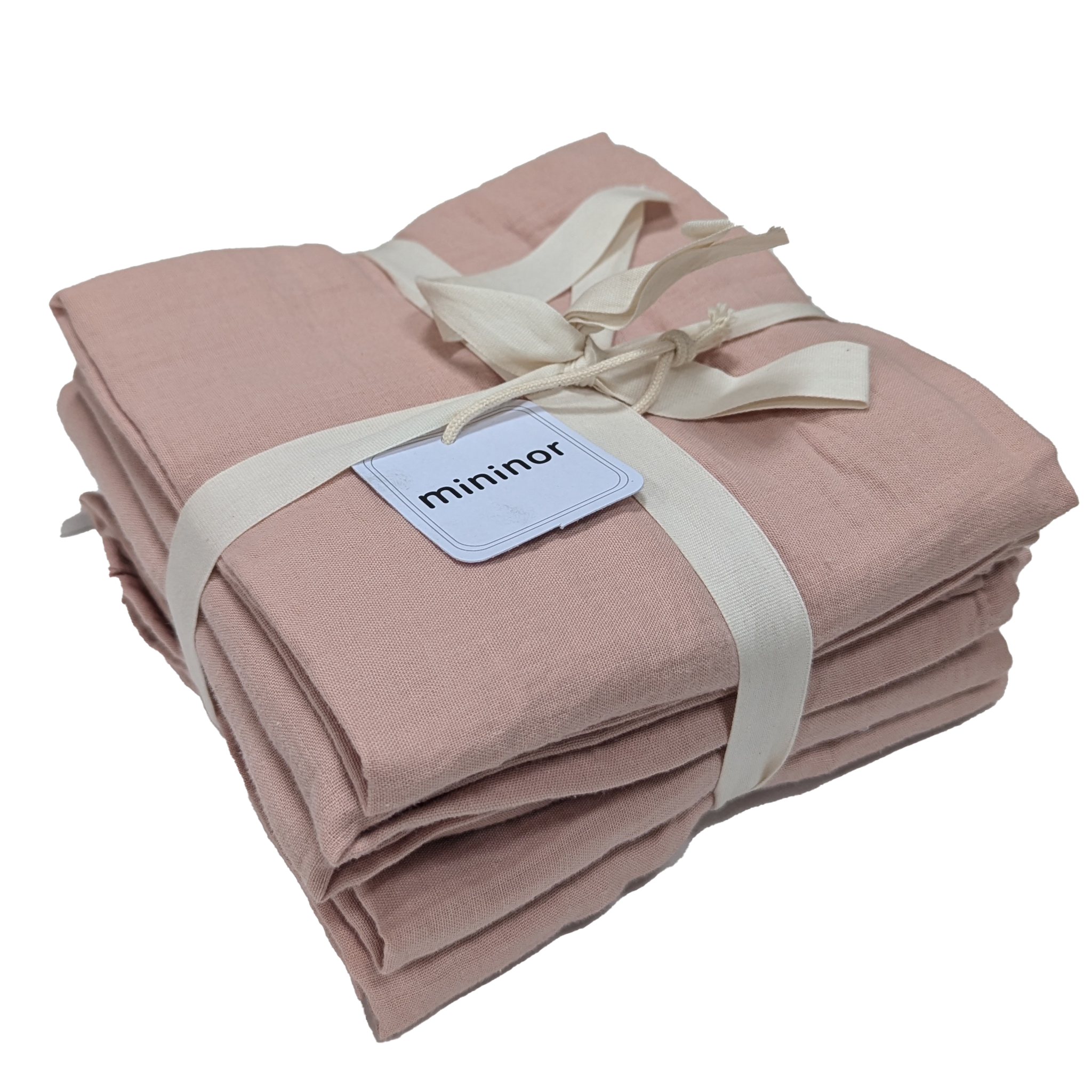 Muslin Cloth Organic Peach 6-pack