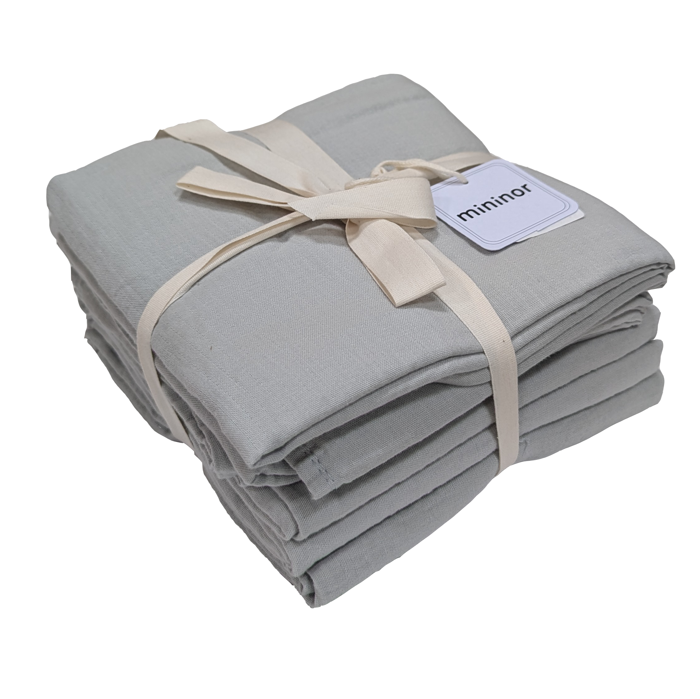 Muslin Cloth Organic Glacier grey 6-pack