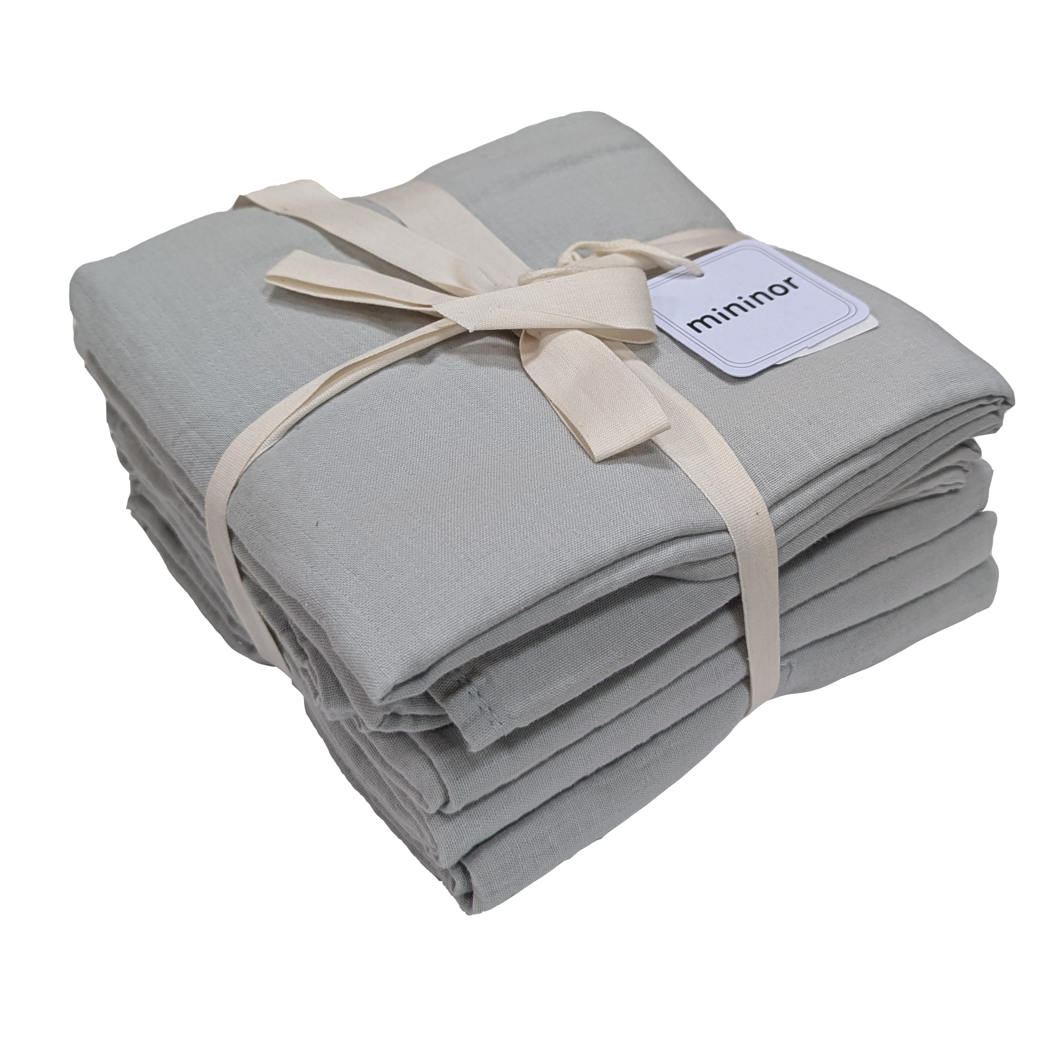 Muslin Cloth Organic Glacier grey 6-pack