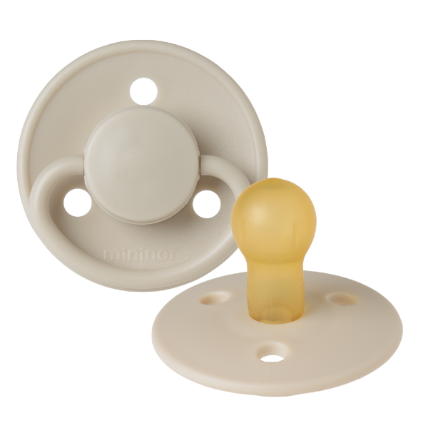 Mininor Round Pacifier Latex 0m "Cloudy morning"