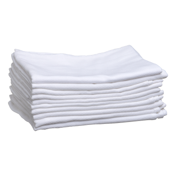 Muslin Cloth white 10-pack